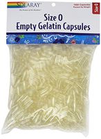 Solaray Empty Gelatin Capsules, Size 0, 1000 Count