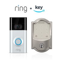 Ring Video Doorbell 2 + Schlage Encode Smart WiFi Deadbolt, Works with Key by Amazon (Keyless Access Only)