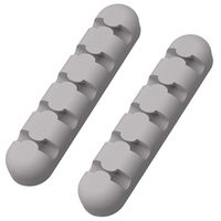 Soopus-X Cable Clip,Multiple Cable Management,Adhesive Cable Clips Holders for Home and Office,Car,TV,PC Laptop（Gray）
