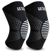 Knee Brace 2 Pack by Shadowin-Made from Silicon Knee Compression sleeve for Arthritis, ACL, Running, Volleyball, Biking, Exercise, Sports, Joint Pain Relief, Meniscus Tear, Faster Injury Recovery- 2XL