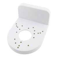 uxcell Plastic Outdoor Wall Mount Bracket Stand White for CCTV Security Dome Camera