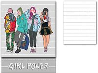 Punch Studio Molly & Rex Pocket Note Pad Yes She Can (Girl Power)