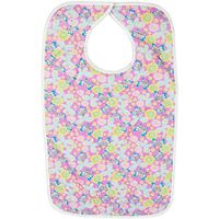 Adult Bib - Printed Quilted Bib With Vinyl Barrier(Pack of 3)