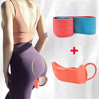 Risefit Kegel Exerciser Pelgrip Pelvis Floor Muscle Medial Exerciser,Hip Muscle&Inner Thigh Trainer,Correction Beautiful Buttocks for Women (Orange+Band)