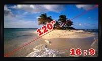 Antra PSF-120AG Fixed Frame Projector Projection Screen (Matt Grey PVC) for Home Theatre Business Presentation 4K/8K 3D HD Compatible (120 Inches Diaganal 16: 9 Ratio)