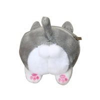 Hot Sale! Clearance! Women Bag,Todaies Cute Cat Butt Tail Plush Coin Purse Change Purse Bag (11.5cm(L)5cm(W)9.5cm(H), Gray)