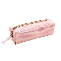 ANJUNIE Colorful Stationery Pen Pencil Case Cosmetic Bag Travel Makeup Bag High Capacity(Rose Gold,One Size)