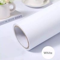practicalWs White Self-Adhesive Wallpaper Film Stick Paper Easy to Apply Peel and Stick Wallpaper Stick Wallpaper Shelf Liner Table and Door Reform(15.7" x118") Decorative