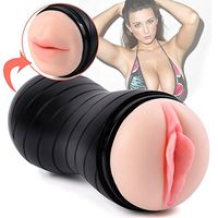 Ergonomic Design Best Gift Silicone Dolls Men's Adult Toys,3D Realistic Lifelike Toys Double Holes Underwear Silicone Artificial for Men Male with 2 Entries Cup Toys, T-Shirt,J-02