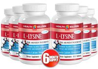 L-lysine - L-LYSINE 1000MG - Immune Booster (6 Bottles - 600 Tablets)