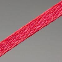 LT2-S1-FB-BK - Braided Polyester Lacing Tape - Wax Coated, .180 TO .220, 135LB, Black - 750 Ft Lacing Tube