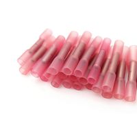 Etopars 50 X Red Heat Shrink Butt Wire Electrical Crimp Terminal Connector Cable Kit 18-22 AWG Gauge