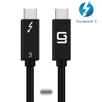 GodSpin Thunderbolt 3 Cable (40Gbps) SuperSpeed [Intel Certified] USB-C to USB-C, 100W, TPE, Dual 4k or Single 5k @60hz Display (2.6ft/40Gbps Thunderbolt 3 (TPE)