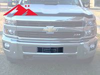 Mountains2Metal "Duramax Brushed Stainless Steel Bumper Grille Insert Compatible with 2015-2019 Chevy Silverado 2500 3500 HD M2M #400-60-3