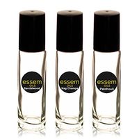 essem OILS | Spiritual Collection Scented Oils | Set of 3 Sandalwood / Nag Champa / Patchouli | Great for religious & holy occasion & cleansing ritual (Set of 3, 10ml roll-on)