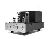 RFTLYS EA1A Headphone Amplifier & Integrated Amp Wireless Bluetooth EL34 Tube Class A Single-Ended (Silver)