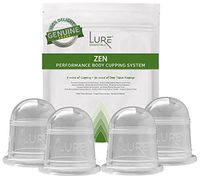 Cupping Massage Set with FREE Cupping e-Book - the Most Recommended Chinese Therapy, Fascia Release, Trigger Point, Pain Relief, Cellulite - Professional Grade - 4 Cups 1.5" Small