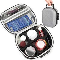 InGo Smell Proof Stash Case, semi Hard case with Odor and Temperature Control, Featured case with Combo Lock, Smart Divider, mesh Zipper Pocket and Elegant Handle