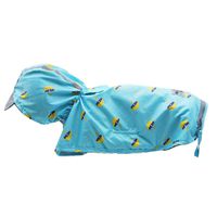 kyeese Dog Rain Poncho Waterproof Reflective Dog Raincoat with Hood for Small Dogs Lightweight Packable Dog Slicker Raincoats with Zip Pocket