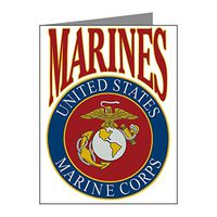 Note Cards (10 Pack) US Marines Marine Corps Emblem