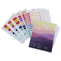 Soligt Waterproof Essential Oil Labels Set, 9 Sheets of 864, Blank Printable Stickers for All Bottles and Vials
