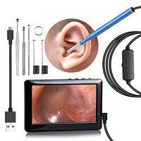 QWERT Co. Wang Portable Visual Otoscope 4.3 Inch Self-Contained Display with 6 Adjustable LEDs Ear Cleaning Earwax Removal,3.9mm