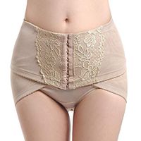 Dragon Honor 2019 Pelvic Posture Correcting Belt Hip-Up Postpartum Recovery Band (Beige, 3XL)