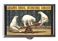 Polar Bear Adams Bros. Circus Decorative Pill Box