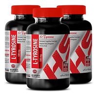 L-tyrosine Bulk - Organic L-TYROSINE Powder 500 MG - Promote Weight Loss (3 Bottles)