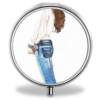 Pill Box, Girl Portable 3 Slots Pill Medicine Organizer Case