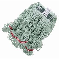 Rubbermaid 16 oz Green Web Foot Mop Head with 1"W Head Band