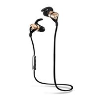 Wiw Bluetooth Earbuds Wireless 4.1 in-Ear Stereo Earphones Secure Fit for Sports with Built-in Mic (Gold)