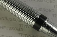 Cross Black Accented Dalton with Extremely Polished and Ribbed Barrel Tuxedo Key Chain Fob/Lanyard/Wallet/Purse Pen.