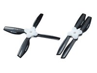 Microheli Plastic Folding 4-Blade Propeller 4045 CW/CCW w/Bracket (BLACK)