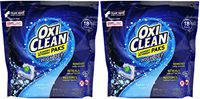 Oxi Clean HD Laundry Detergent Paks - HE Machine Compatible (Works In ALL Machines) - Sparkling Fresh Scent - 18 Count Paks / Pods Per Package - Pack of 2