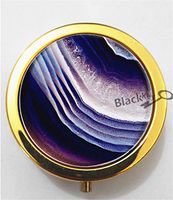 BlackKey Agate Print 3-Compartment Decorative Pocket Gift Box Case Organizer for Pill, Color 2 -950