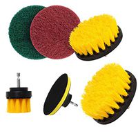 GD Gmgod❤️❤️Drill Brush Scouring Pad Hard Water Stain Remover for Grout Tiles Sinks Bathtub Bathroom Kitchen 6 Pcs