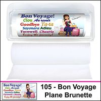 Gotta Tinkle! Mini Travel-Size Toilet Paper Tissue - Travel, Camping, Hunting, Fishing & Nature (3-Pack) (105 Bon Voyage Plane Brunette)