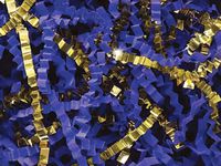 6oz Bag U Choose Size Royal Blue & Metallic Gold Gift Basket Shred Crinkle Paper Filler nfLG -1788