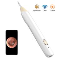 Wireless Otoscope, Upgrade 3.9mm Diameter Visual Ear Camera Endoscope with 3-Axis Gyroscope, Waterproof Earwax Cleaning Kit Compatible with iOS and Android