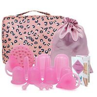 SPEQUIX Quality Silicone Chinese Cup Therapy Massage Cupping Therapy Sets for Weight Loss,Anti-Aging,Anti-Cellulite,Muscle Relaxation&Pain Relief (Pink)
