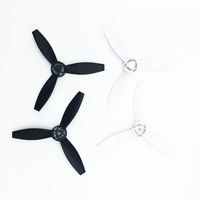 Penivo 4pcs/Set Nylon Plastic Propellers Props Rotor for Parrot Bebop 2 Drone Quadcopter Parts Main Blades Black & White