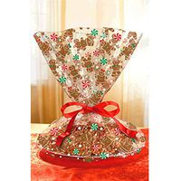 Gingerbread Christmas Cookie Tray Bags - 16in. X 18in. (6 Per Pack) - 2 Packs
