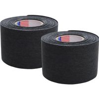 McDavid 12.5 yd Paper Sleeve Athletic Tape (2 Pack), Black, One Size
