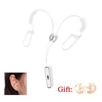 TWAYRDIO Radiation Free Bluetooth Headphone in-Ear Earbuds Air Tube Acoustic Wireless Sport Earphones Binaural Stereo with MIC for Gym Drivng Running