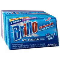 Brillo Estracell No-Scratch Wedge Edge Varity Kitchen & Bath, 3 Count