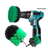 Drill Brush, Scrubber Brush, Power Scrubber Attachment Set 3 Pack, for Tub, Bathroom, Surface, Grill Cleaning Brush, Kitchen, Floor, Tile, Corners, Grout, Shower, Pool, Aotumotive(Green)