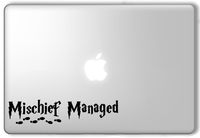 Mischief Managed with Footprints Harry Potter - Apple Macbook Laptop Vinyl Sticker Decal