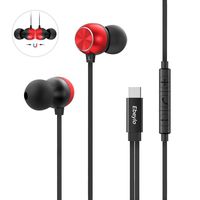 USB C Headphones, Ebeylo in Ear Type C Earbuds USB C Earphones HiFi Stereo Magnetic with Mic & Volume Control Compatible with Google Pixel 4/3/2/XL,Samsung,Sony XZ2, OnePlus 6T,iPad Pro 2018