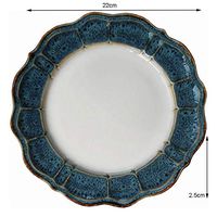 AXZHYX Bowl European Creative Ceramic Sushi Plate Home Creative Dessert Plate Italian Panel Fruit Salad Plate Hotel Tableware Home Noodles Boiled Fish Soup Bowl (Color : Set of 6)